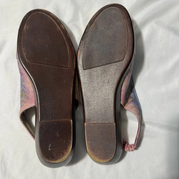 Icon Hand Painted  Slingback Open Toe Sandals 6M - Picture 11 of 14